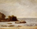 Paisaje marino de Saint Aubin Playa Gustave Courbet
